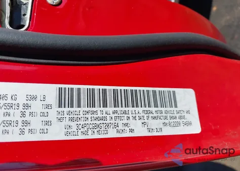 2016 Dodge Journey Crossroad Plus z USA, uszkodzony, nr VIN 3C4PDCGBXGT207164